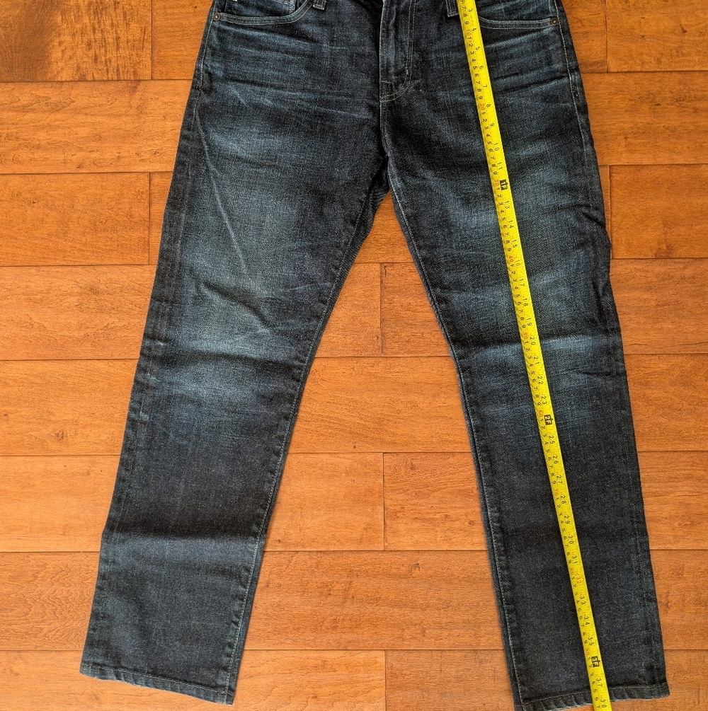 AG Men's Dark Wash Slim Straight Jeans - Black